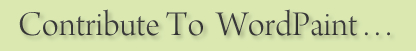 Contribute To WordPaint